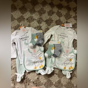Just One You by Carter's "Mommy's Snuggle Bunny" Baby Outfit Set - Mint & White